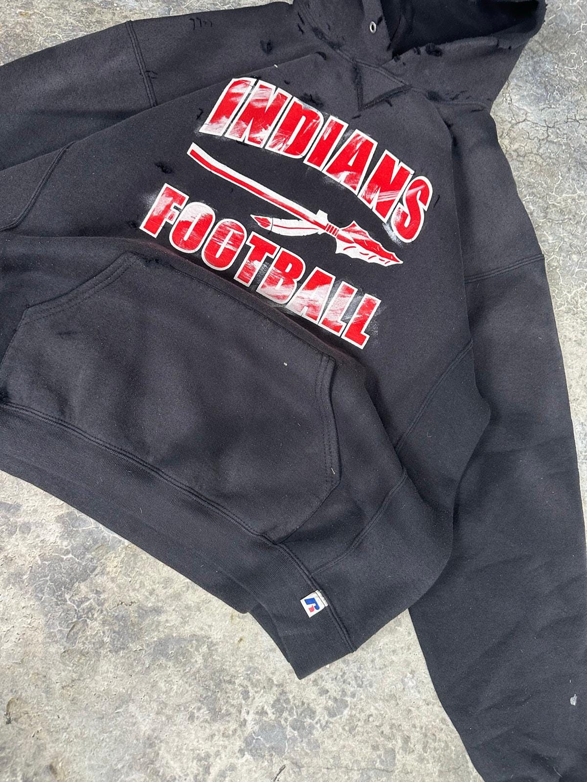 Vintage Sun Faded College Hoodie