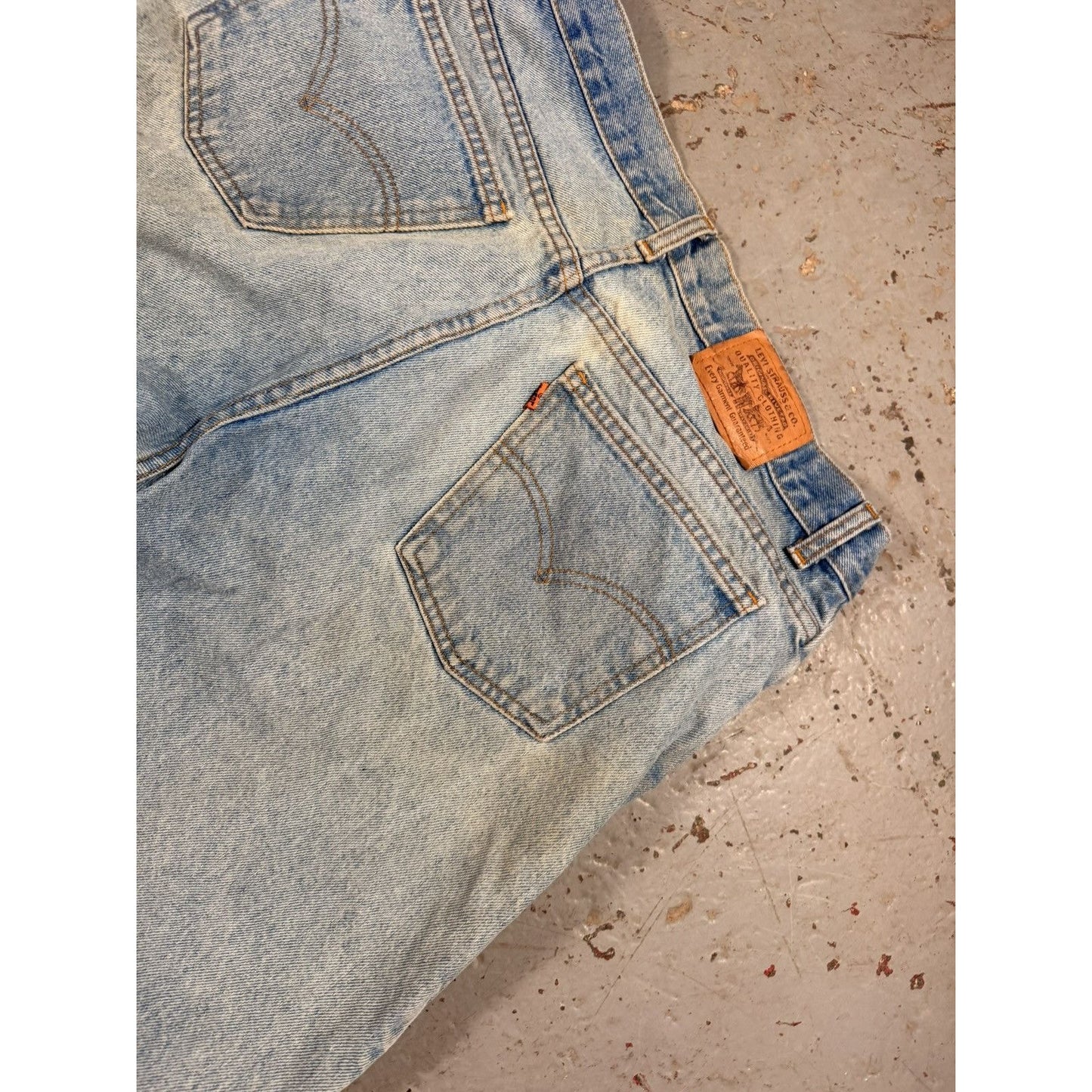 Vintage Orange Tag Straight Levi Denim Jeans