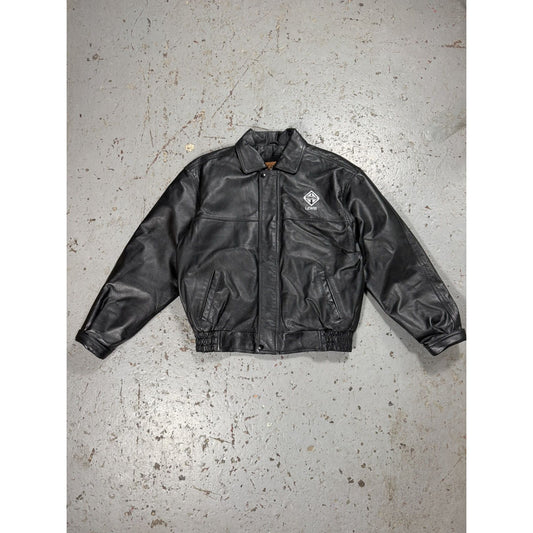 Vintage Perfect Fit Leather Bombed Lewis Motors