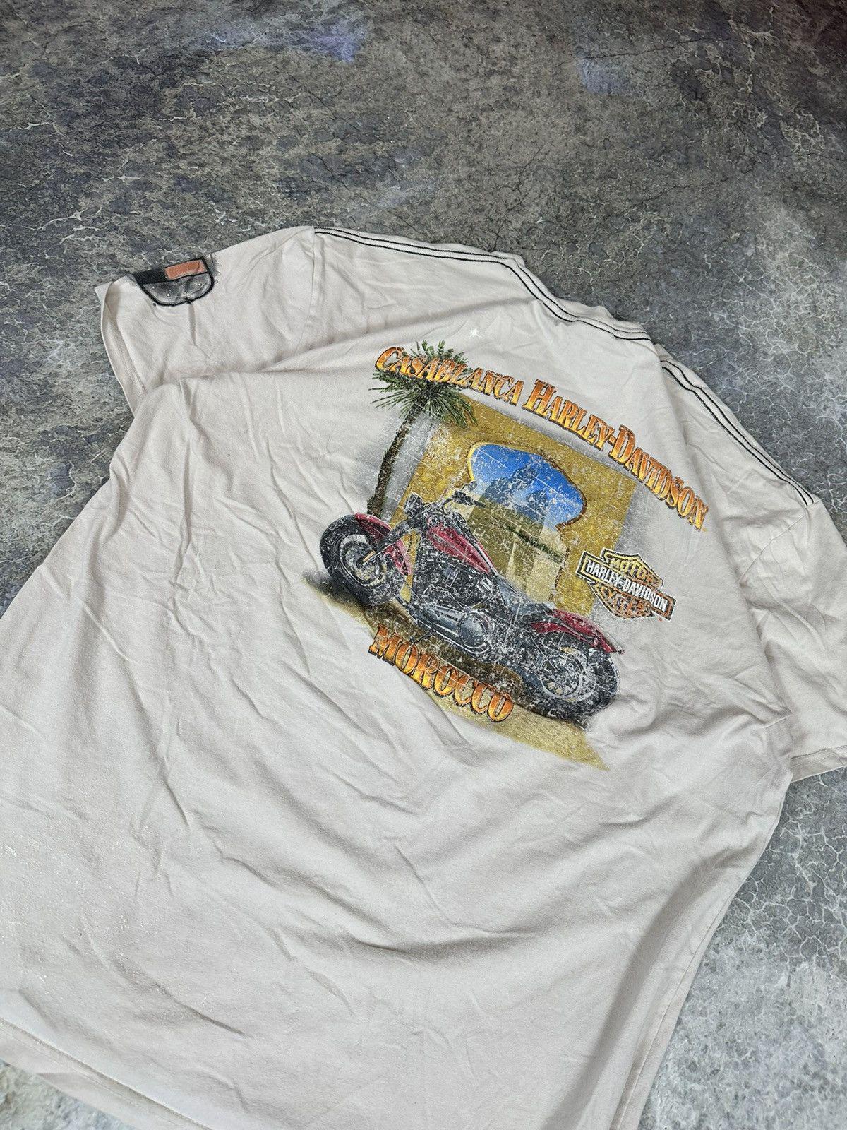 Vintage Thrashed Harley Davidson Casablanca Tee