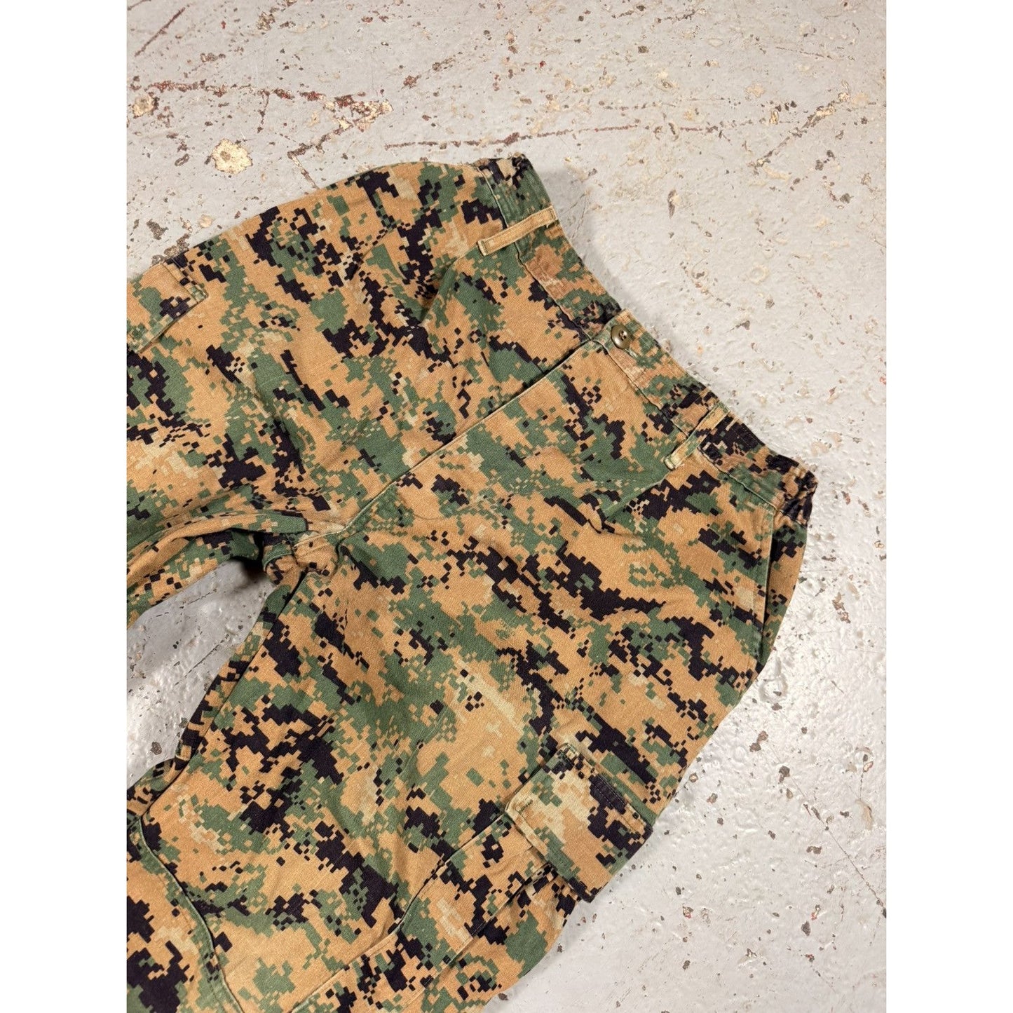 Vintage Digital Pixel Camo Cargo Military Pants
