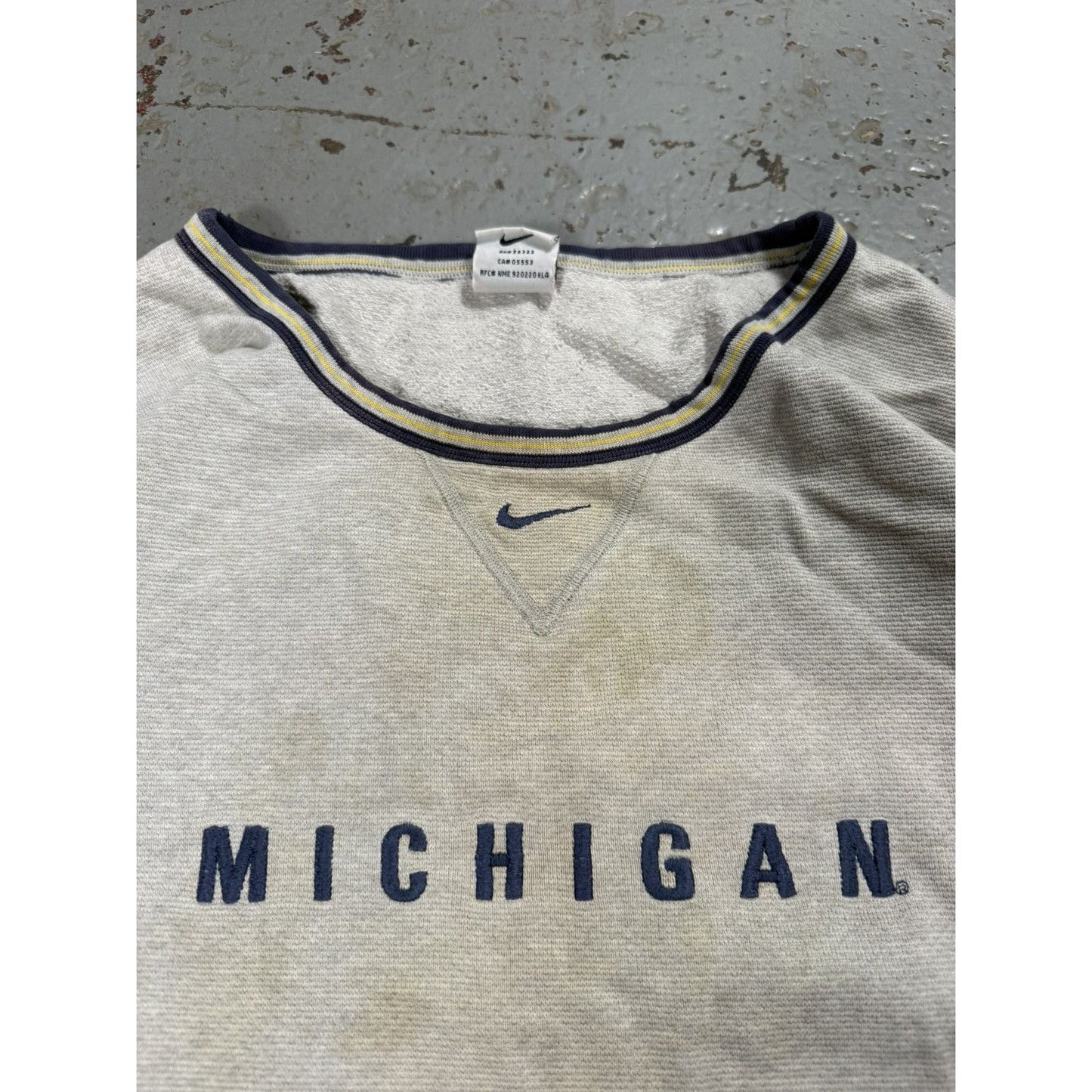 Vintage Distressed Michigan State Nike Sweater Hockey Style