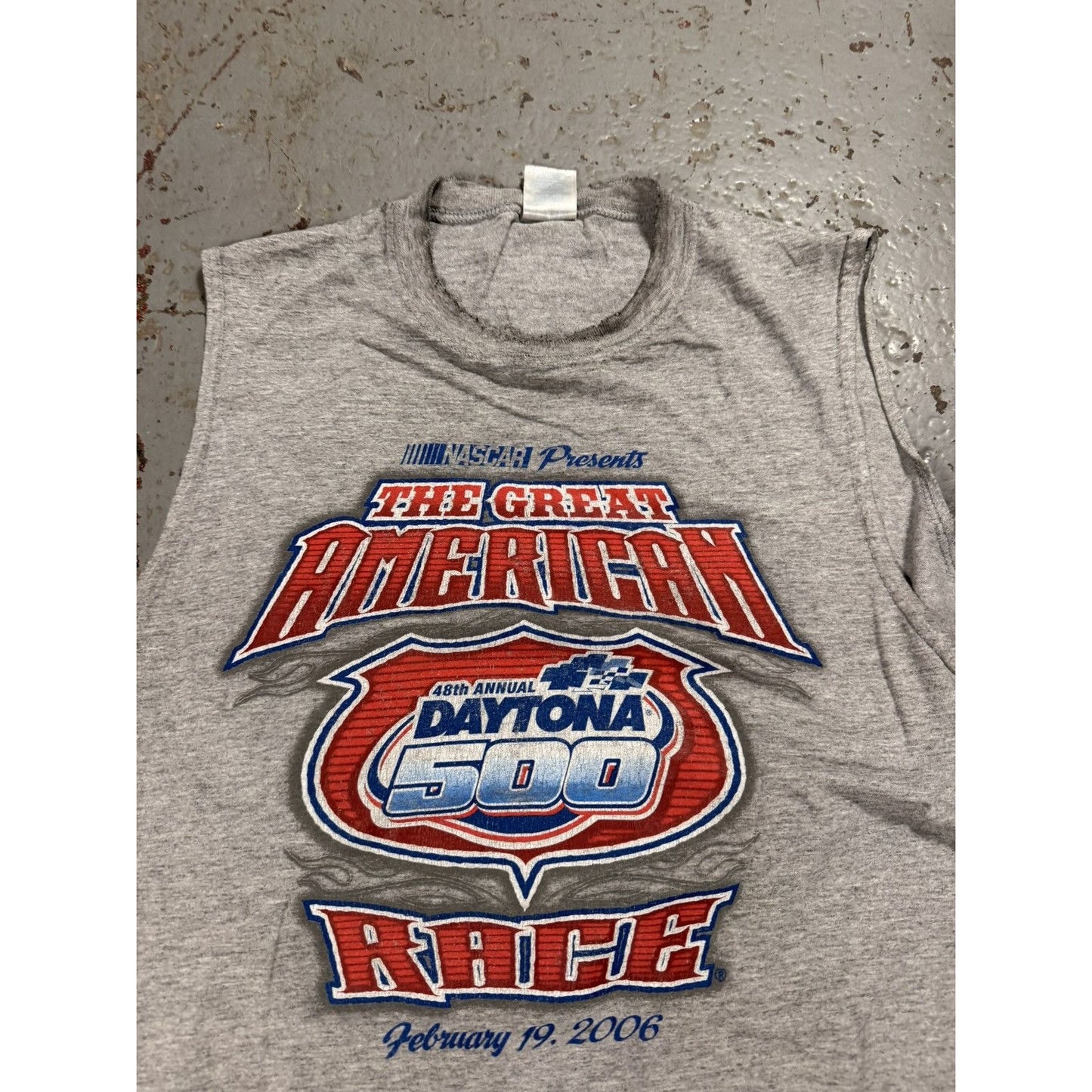 Vintage Daytona 500 Nascar Cutoff Tee 2006