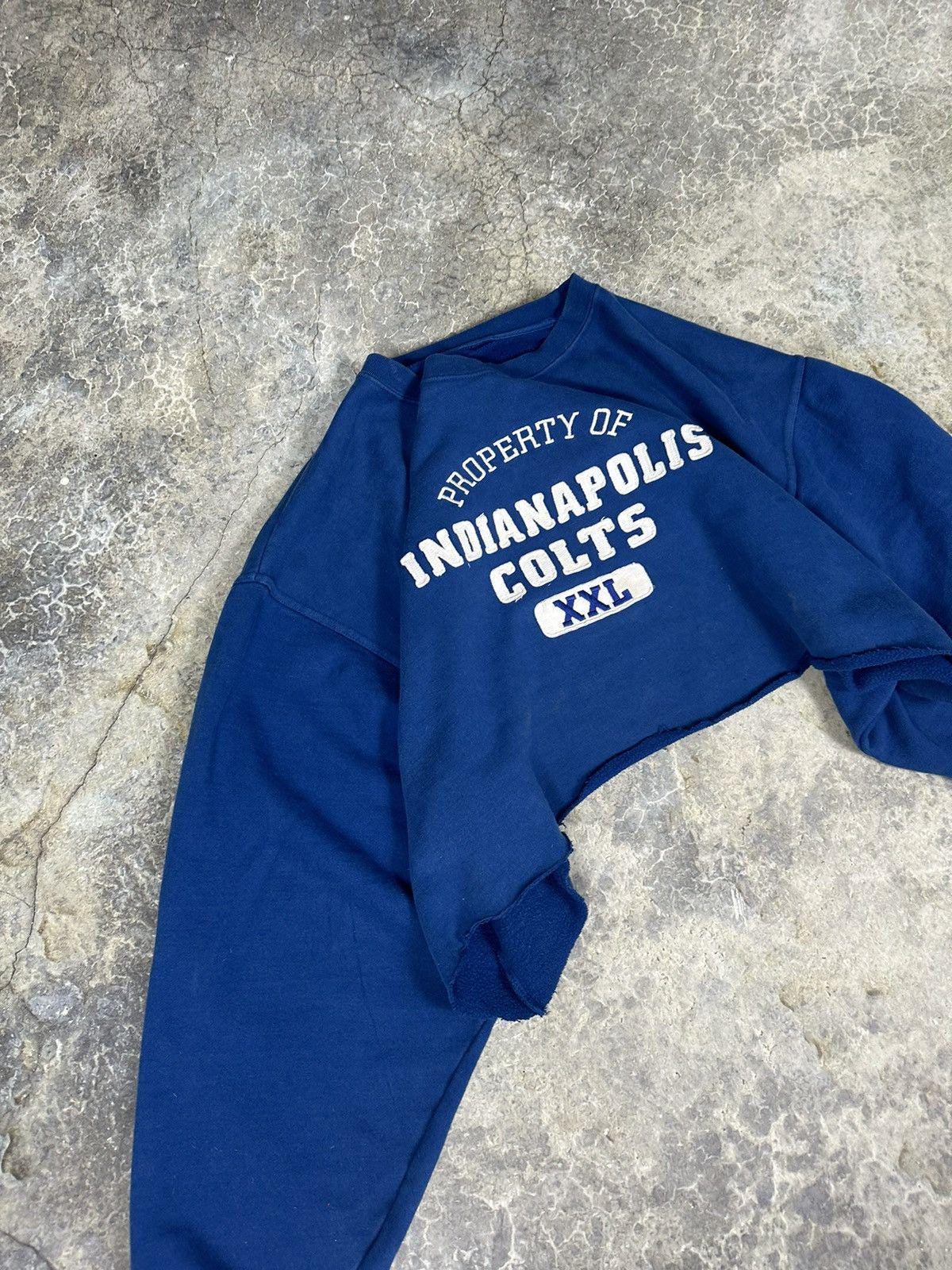 Vintage Cropped and Thrashed Indianapolis Colts Sweater