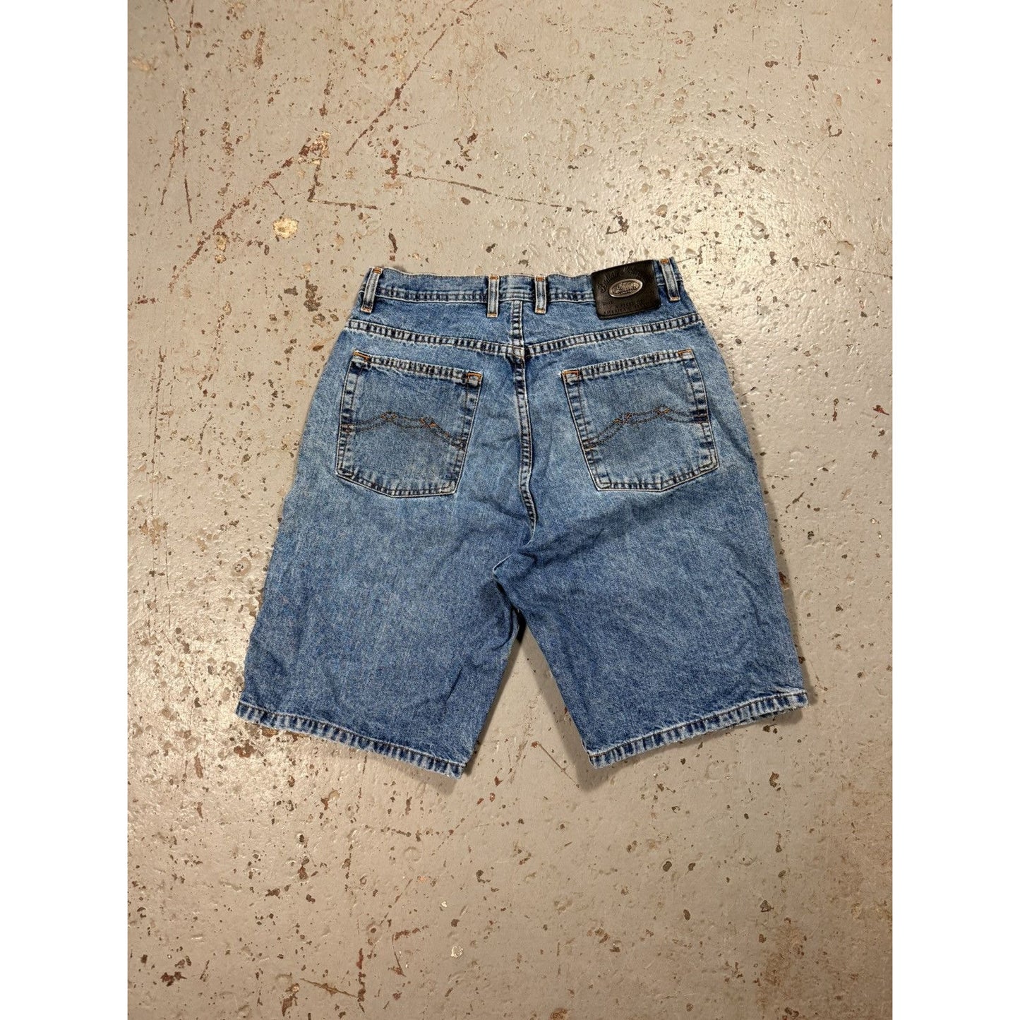 Rare Vintage Indian Motorcycle Biker Denim Jorts