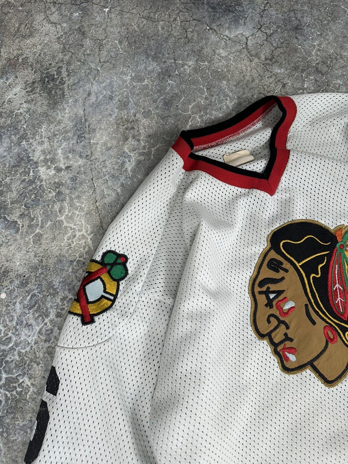 Vintage Black Hawks Thrashed Mesh Jersey