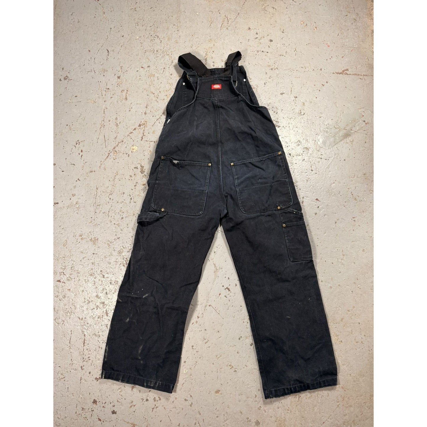Vintage Dickies Black Denim Painter Overalls