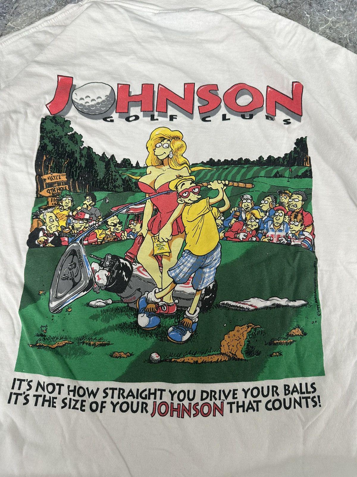 Thrashed big Johnson tee