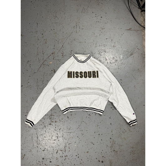 Vintage Sock Style Missouri College Sweatshirt