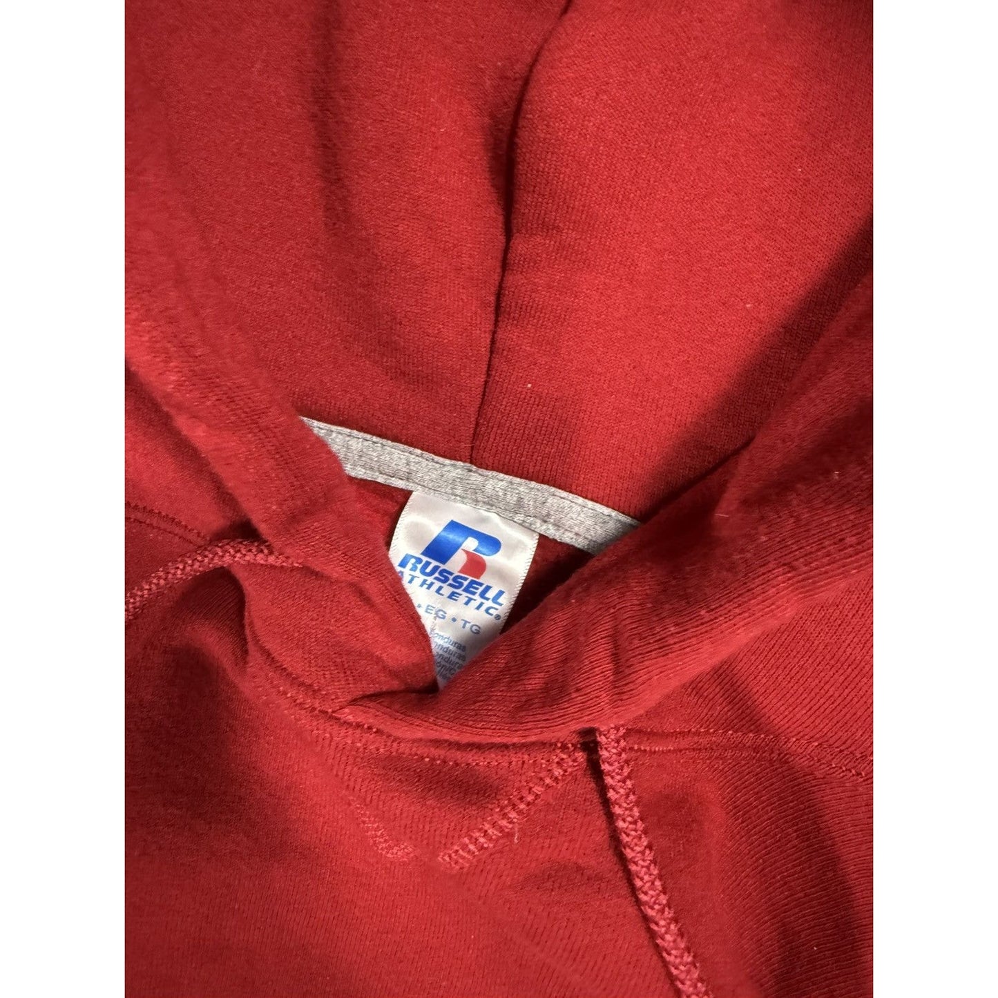 Vintage Burgundy Russels Athletic classic Blank hoodie