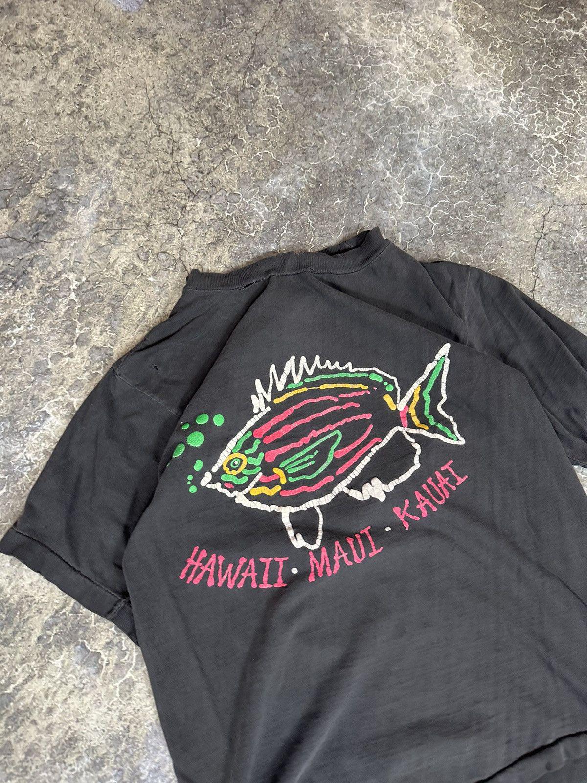 Vintage Polo Hawaii Neon Rainbow Fish Tee