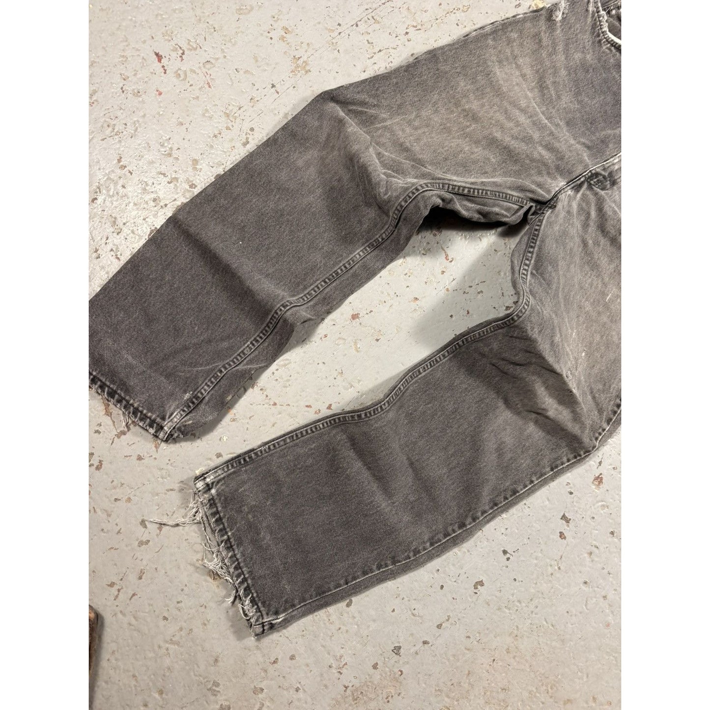 Vintage Ash Grey Faded Orange Tag Levi Jeans