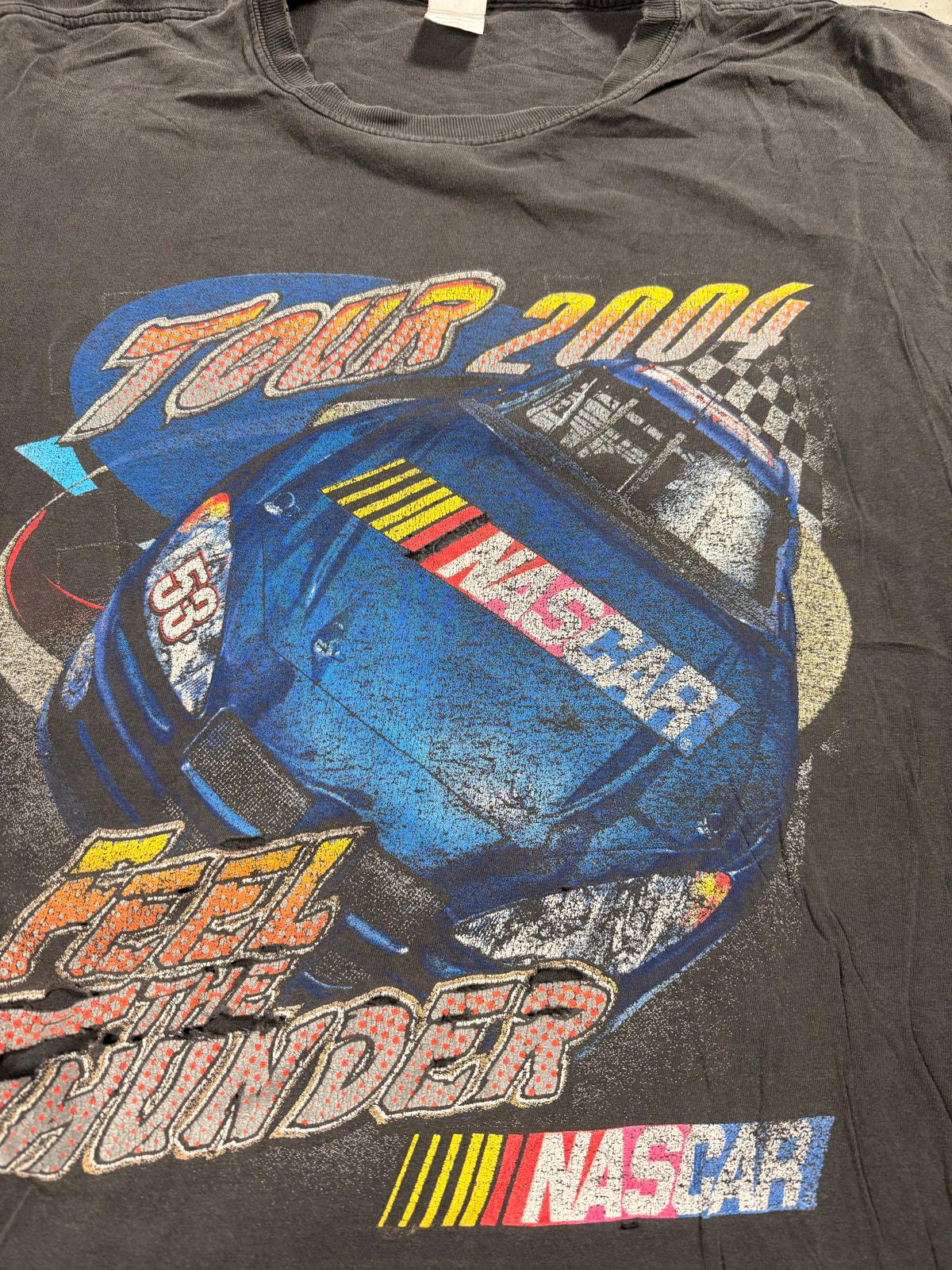 Vintage NASCAR Thrashed Cutoff