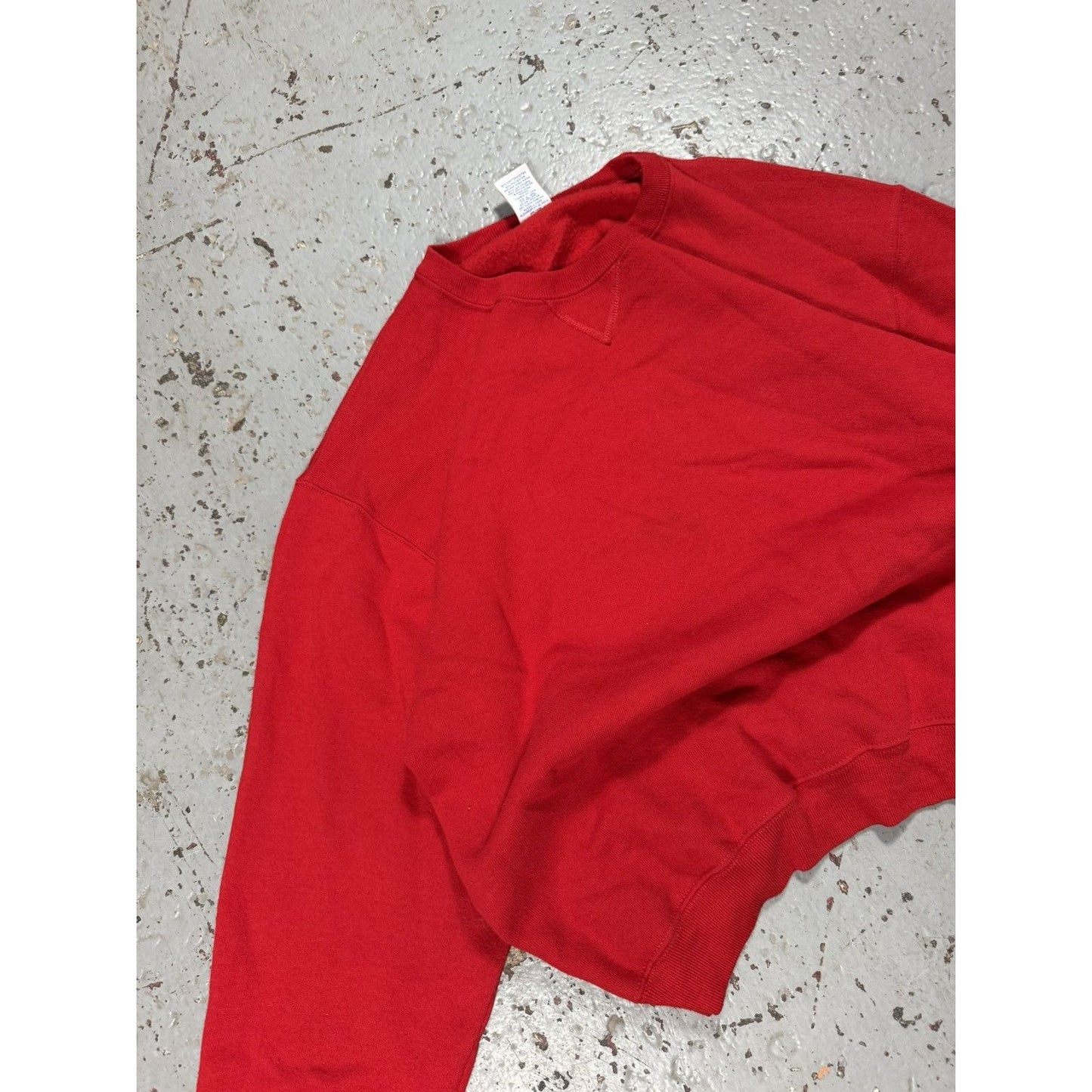Vintage Russells Athletics Clean Red Blank Crewneck