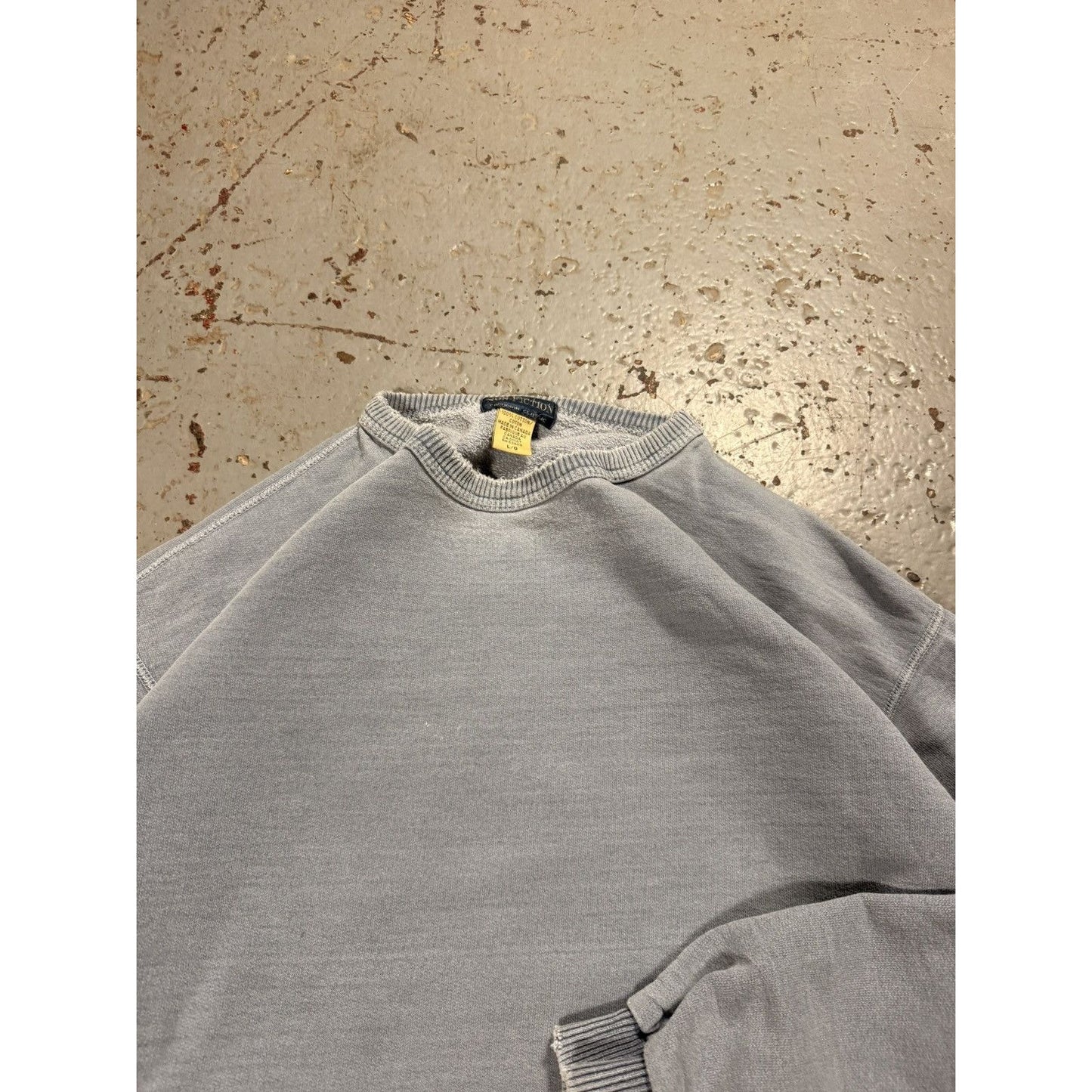 Classic Vintage Blank Blue Crewneck Sweater