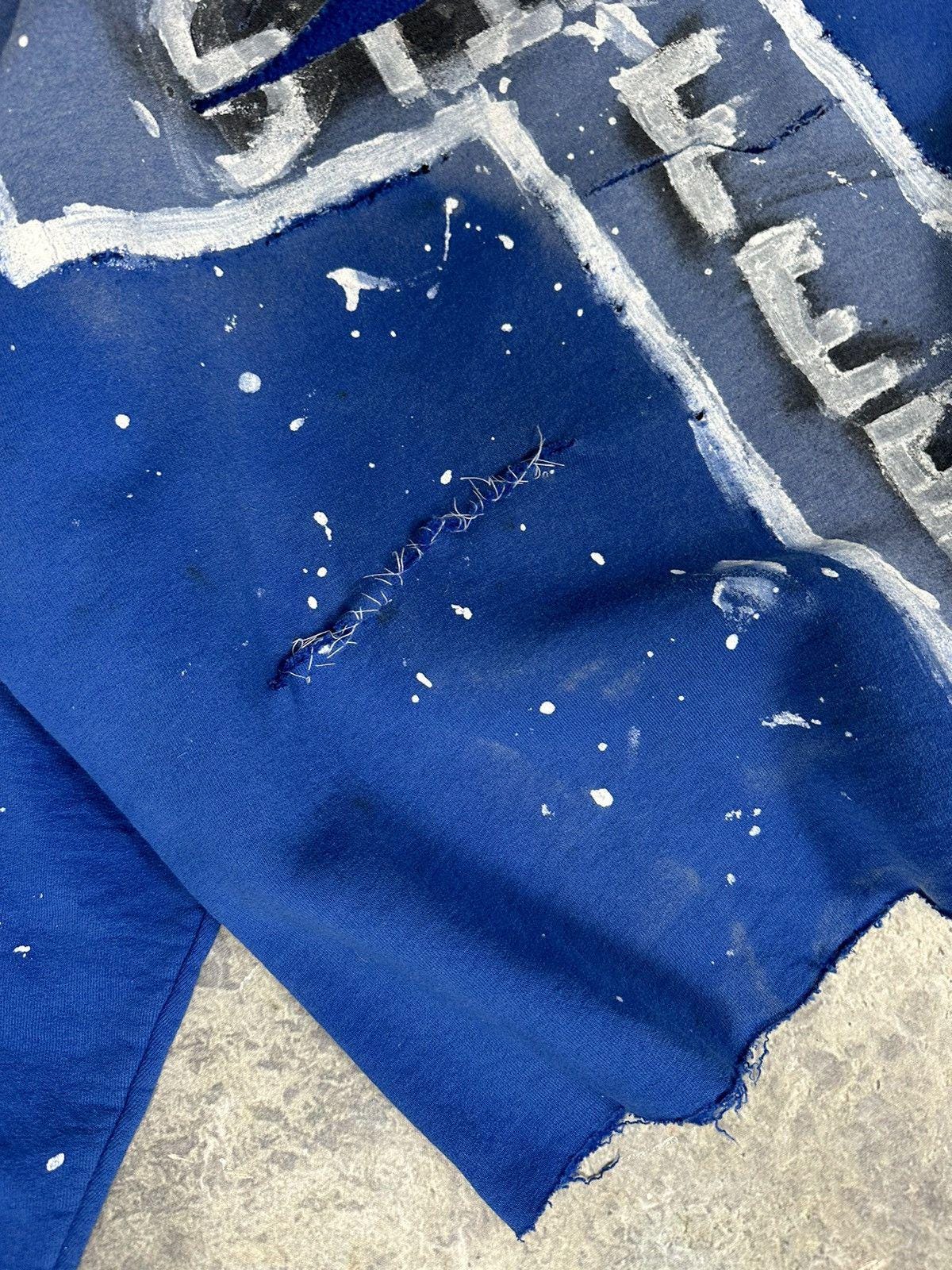 Vintage Thrashed cut and sew cross Crewneck
