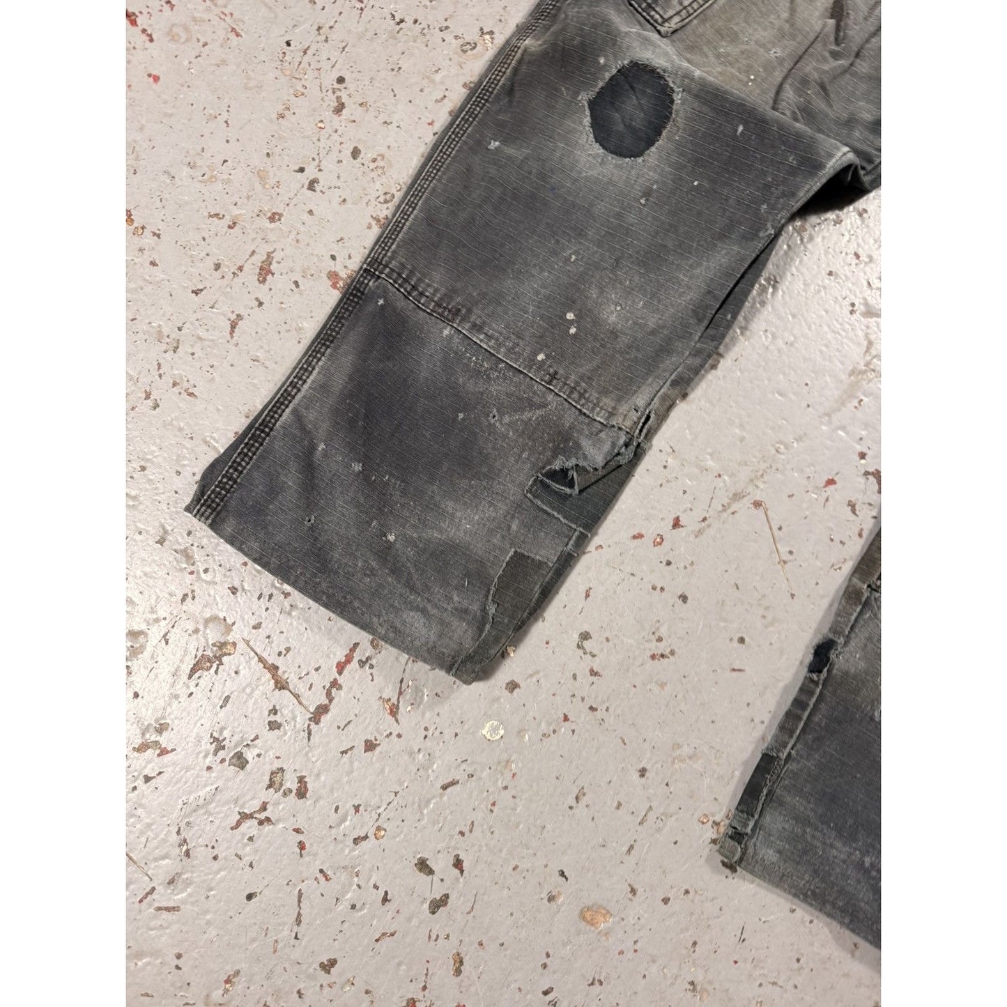 Absolutely insane Thrashed and Patched Wrangler Work Pants