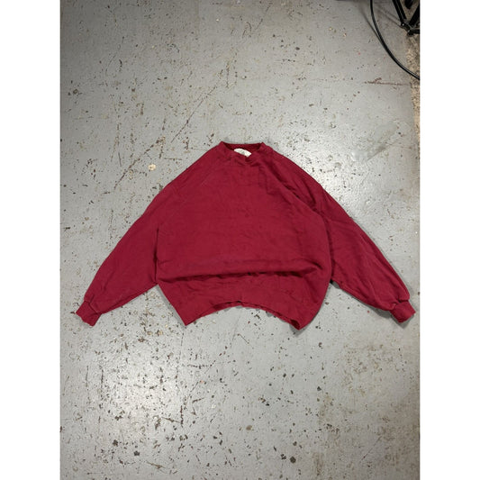 Vintage LL Bean Burgundy Blank Crewneck