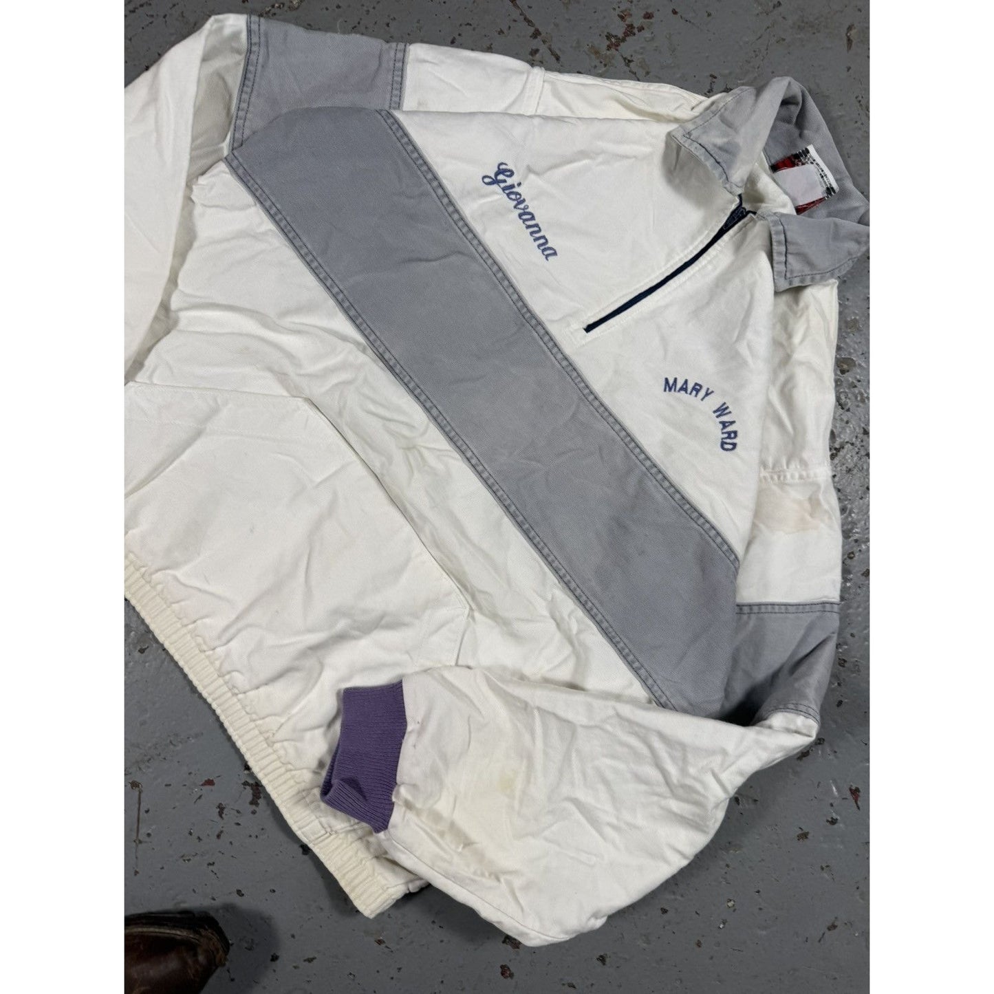 Vintage Basketball Pullover Jacket Quarterzip