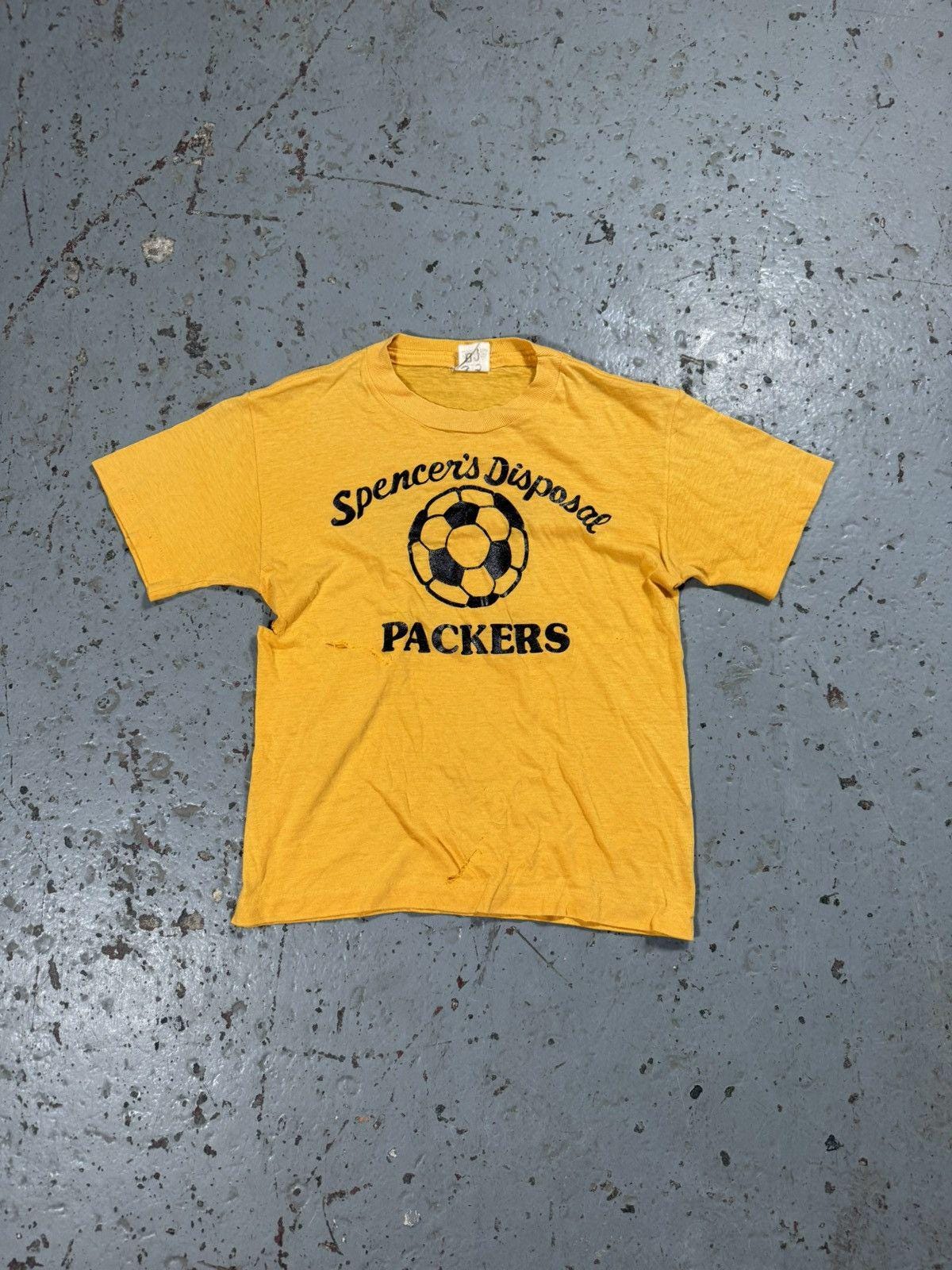 Vintage Distressed 70s Style Single Stitch Tight Soccer Tee