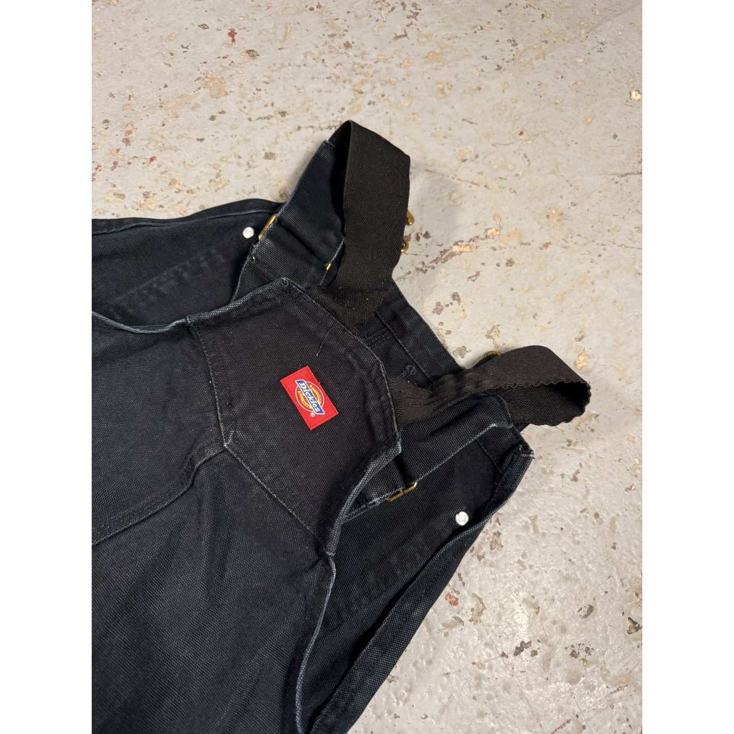 Vintage Dickies Black Denim Painter Overalls