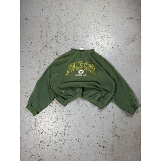 Vintage Thrashed Green Bay Packers Puma Sweater Distressed