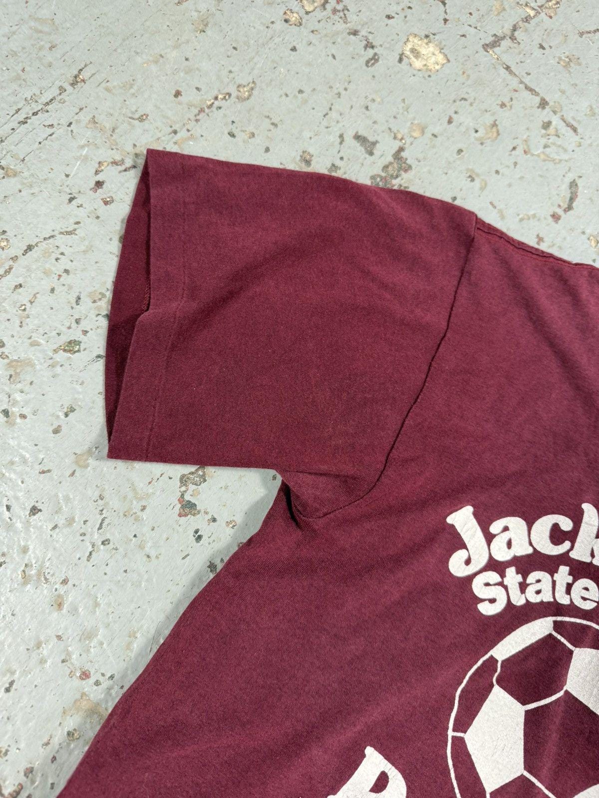 Vintage Burgundy 70s Style Single Stitch Soccer Baby Tee