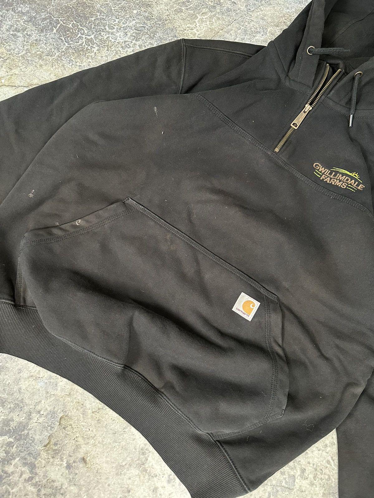 Vintage Carhartt quarter zip rain hoodie