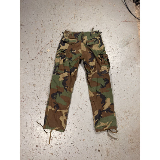 Vintage Dark Camo Military Cargo Pants
