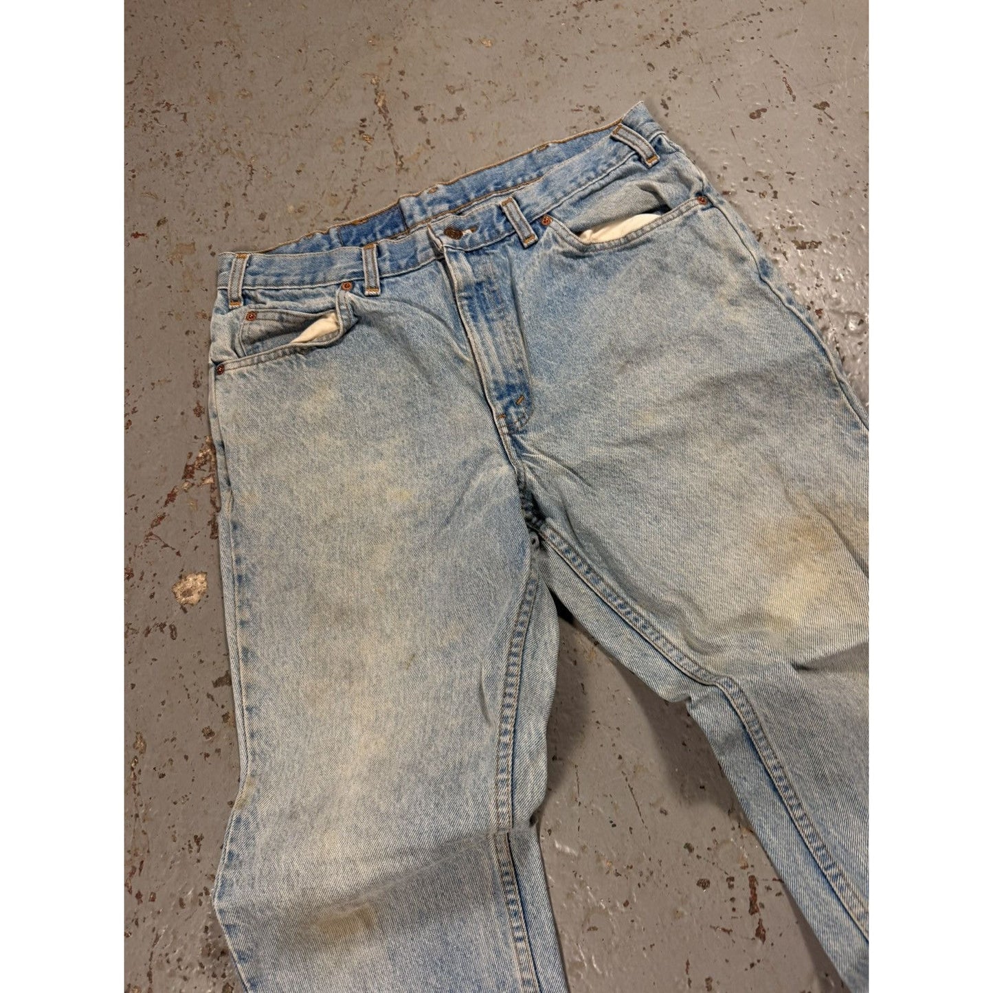 Vintage Distressed Orange Tag Levis Denim