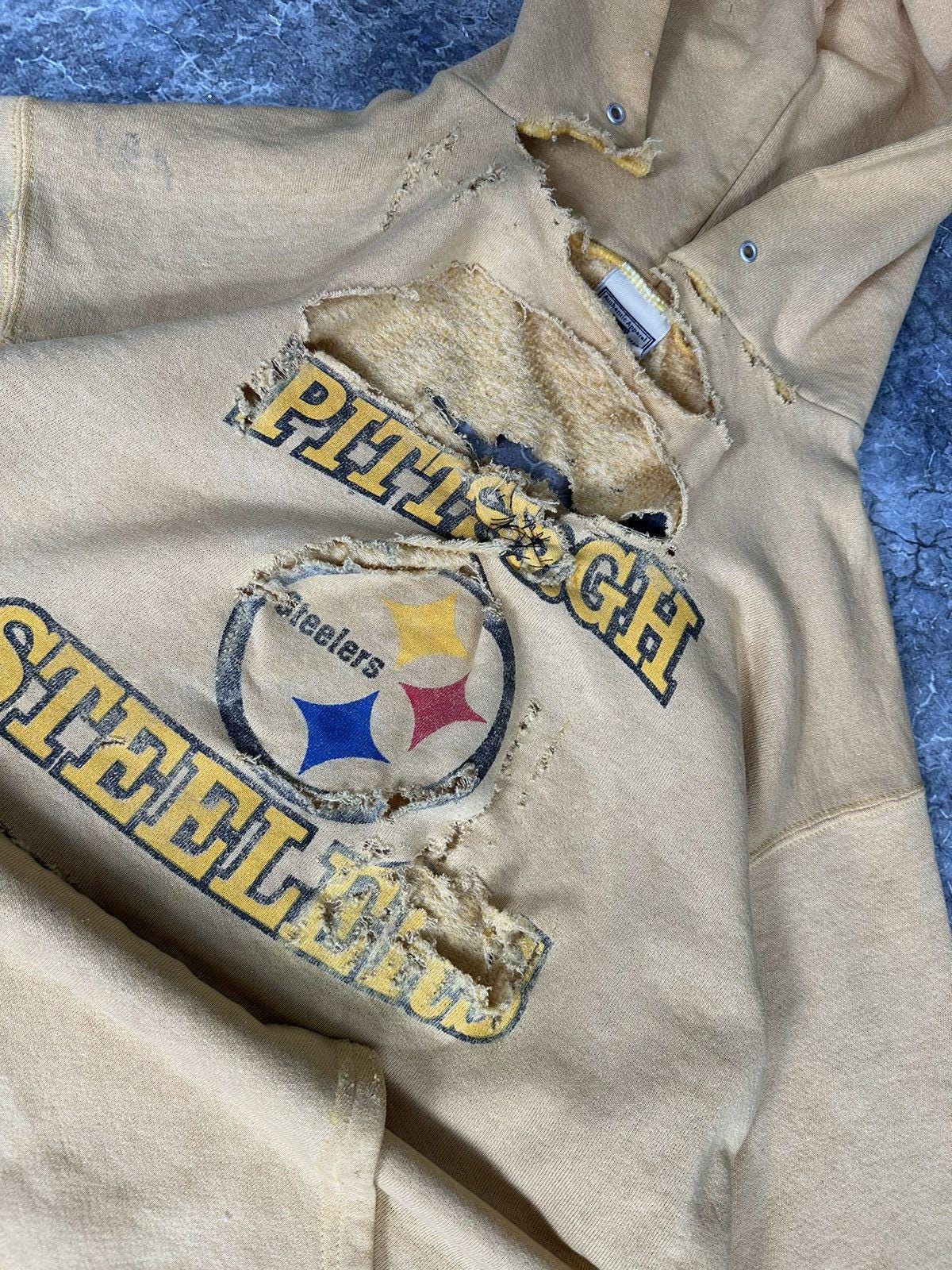 Thrashed and Repaired Pittsburgh Steelers Hoodie