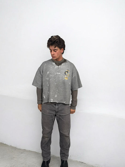 Thrashed Russel’s Athletics sweater