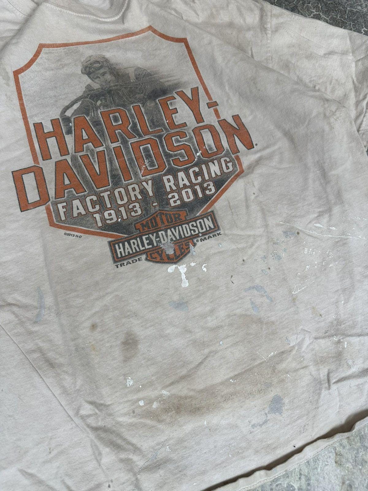 Vintage Thrashed Harley Davidson Army Tee