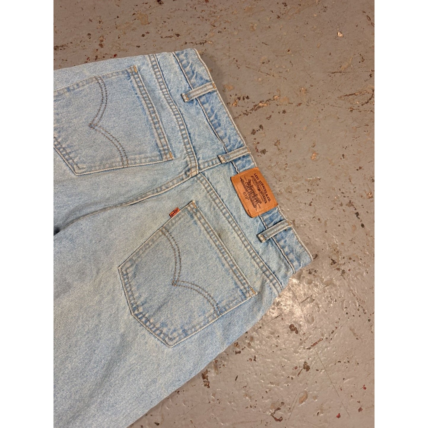 Vintage Orange Tag 619 Levi Denim Jeans