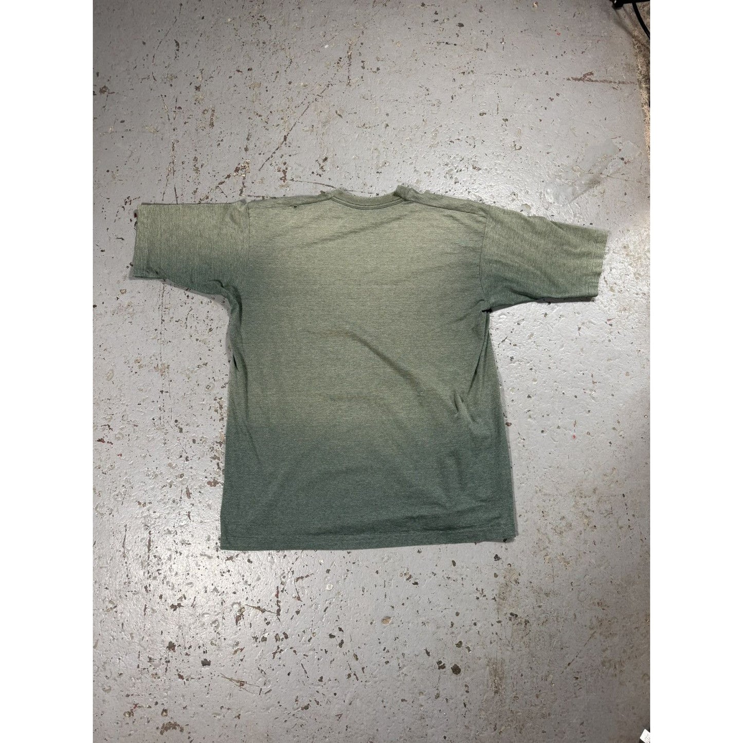 Vintage Single Stitch Sun Faded Blank Green Tee