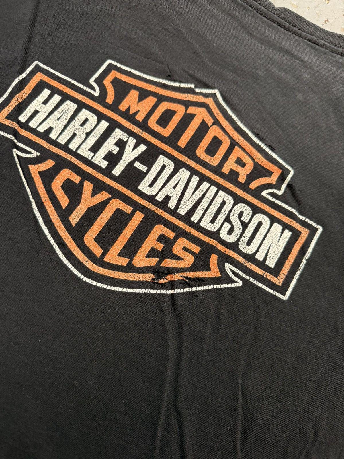 Vintage Cropped Thrashed Harley Davidson Eagle Breakout Tee