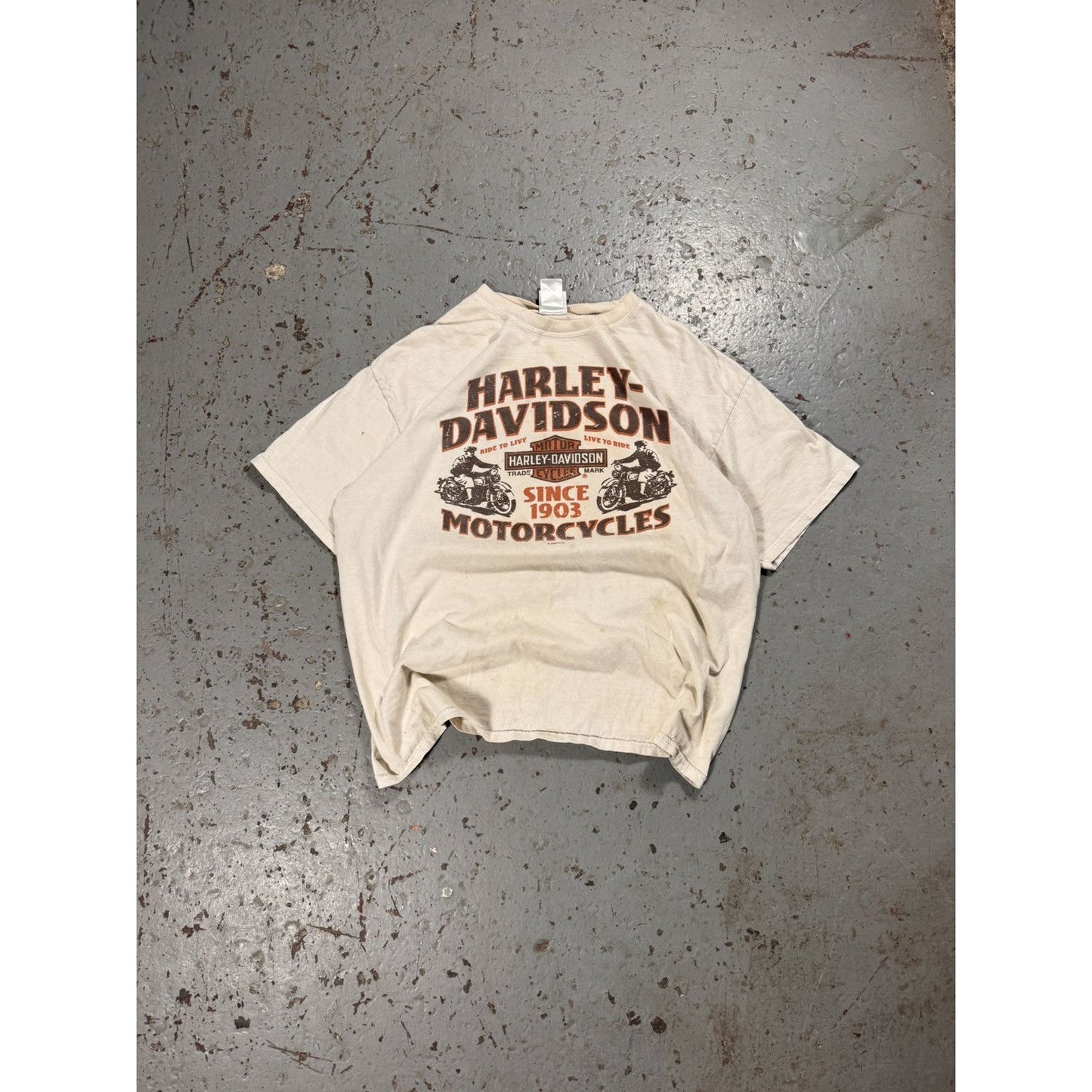 Vintage Harley Davidson Perfectly Distressed Faded Tee