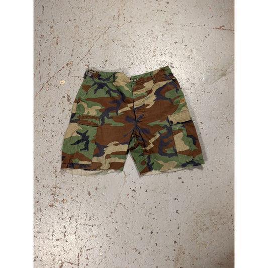 Vintage Military Camo Cargo Shorts
