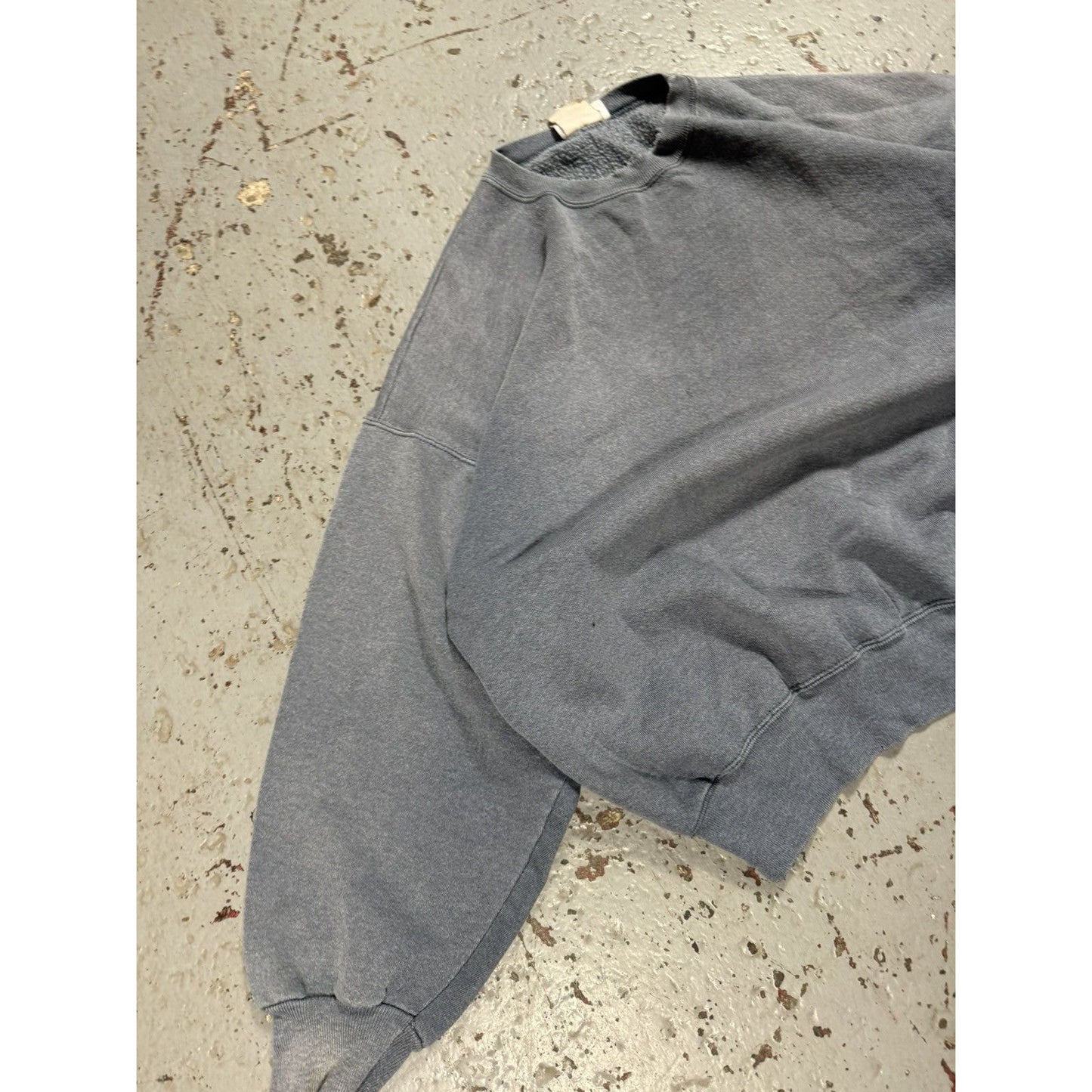 Vintage Perfectly Faded Distressed Blank Crewneck Sweater