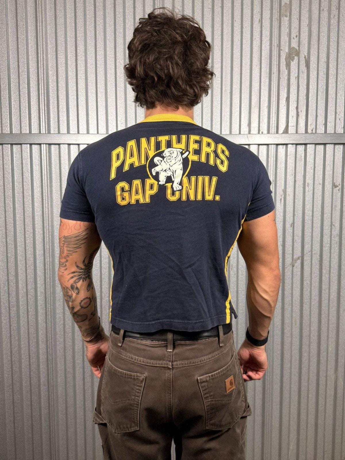 Vintage Panthers Gap Pinstripe Baby Tee / Tight / Cropped