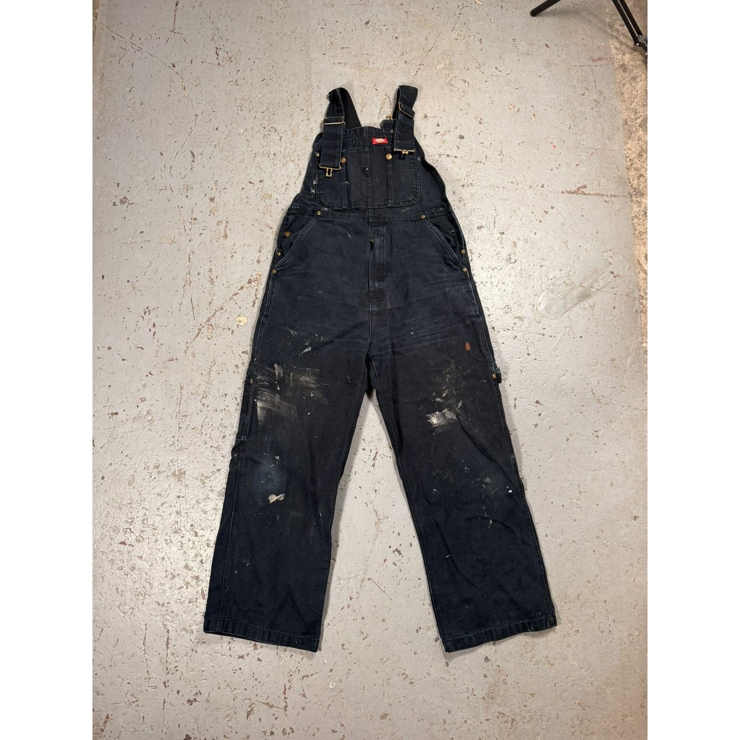 Vintage Dickies Black Denim Painter Overalls