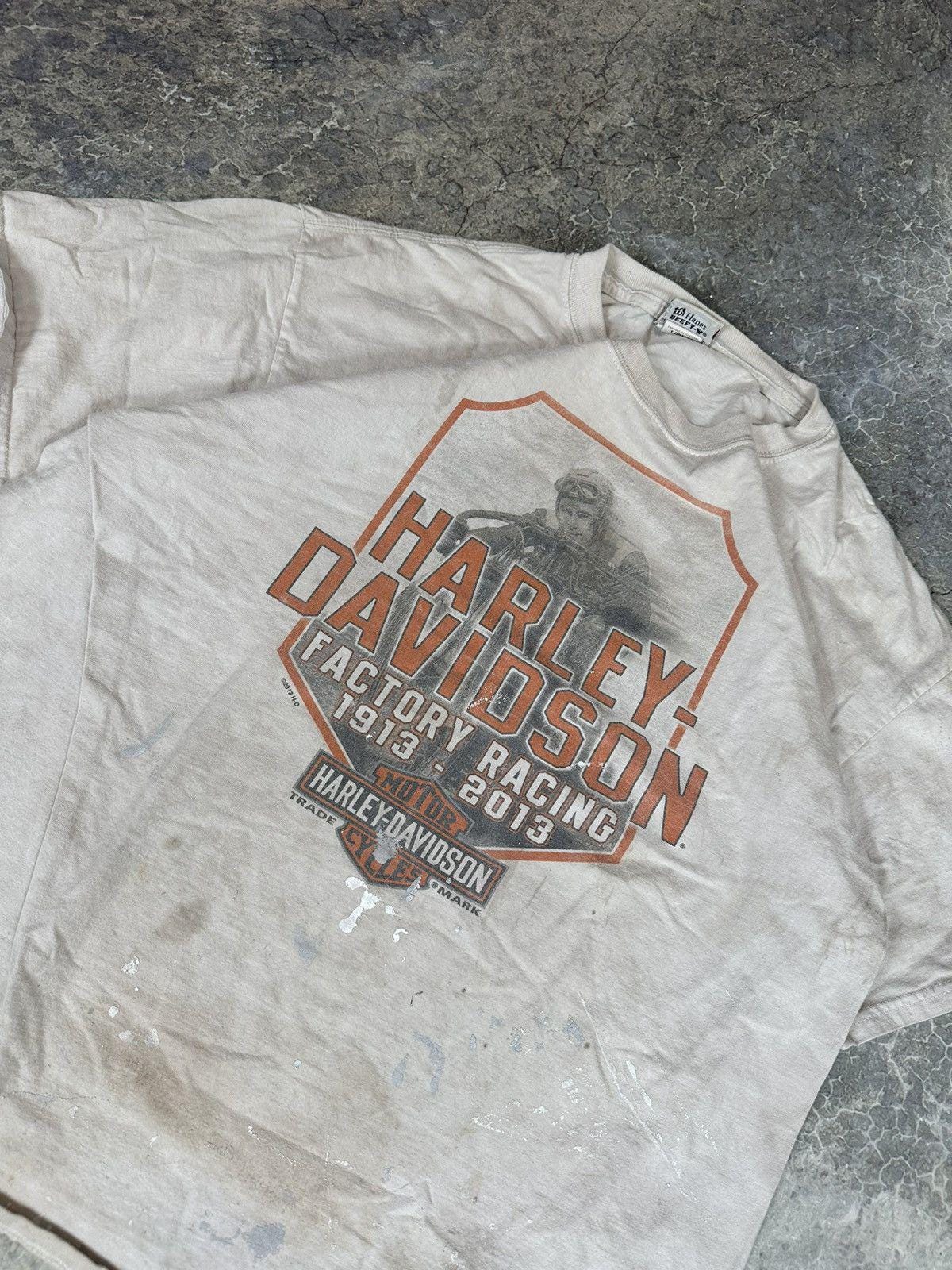 Vintage Thrashed Harley Davidson Army Tee