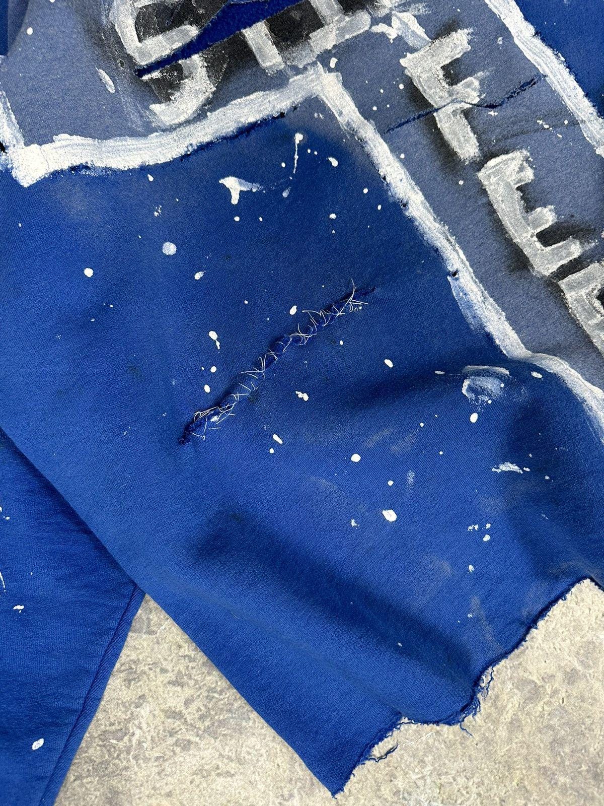 Vintage Thrashed cut and sew cross Crewneck