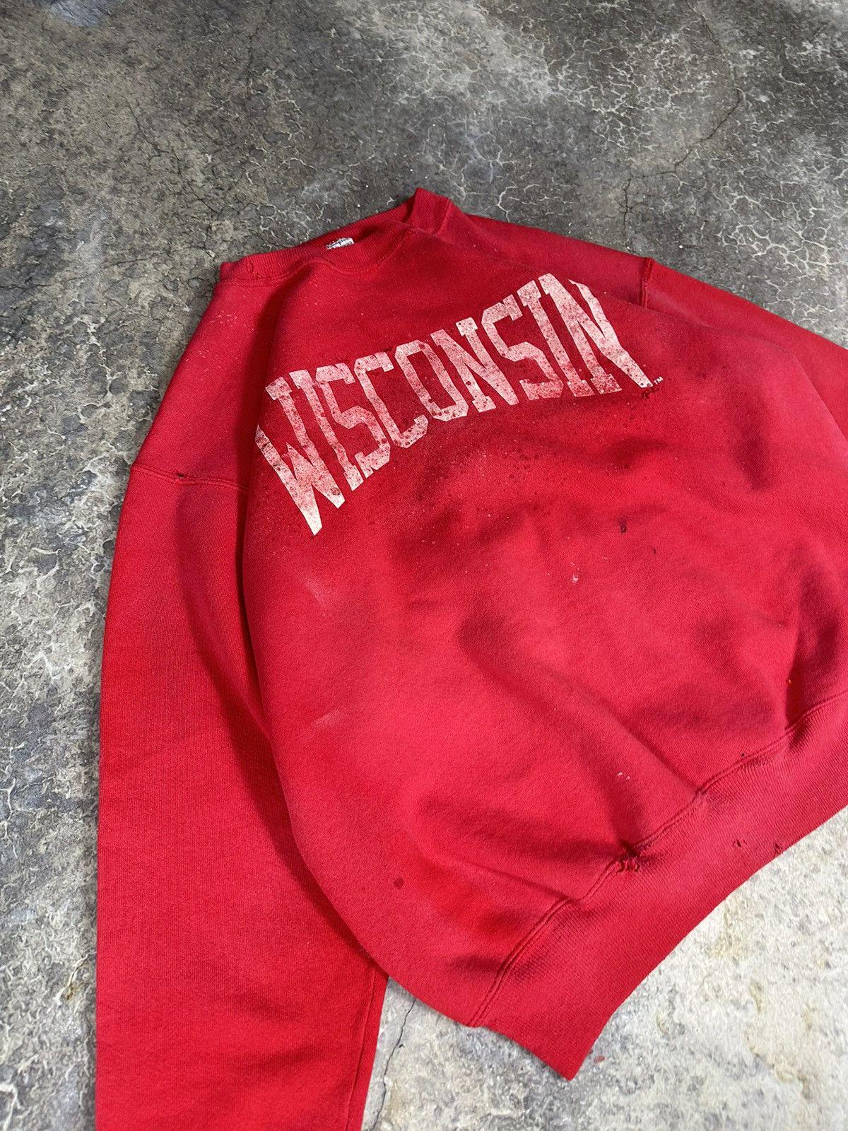 Vintage Thrashed Wisconsin Crewneck