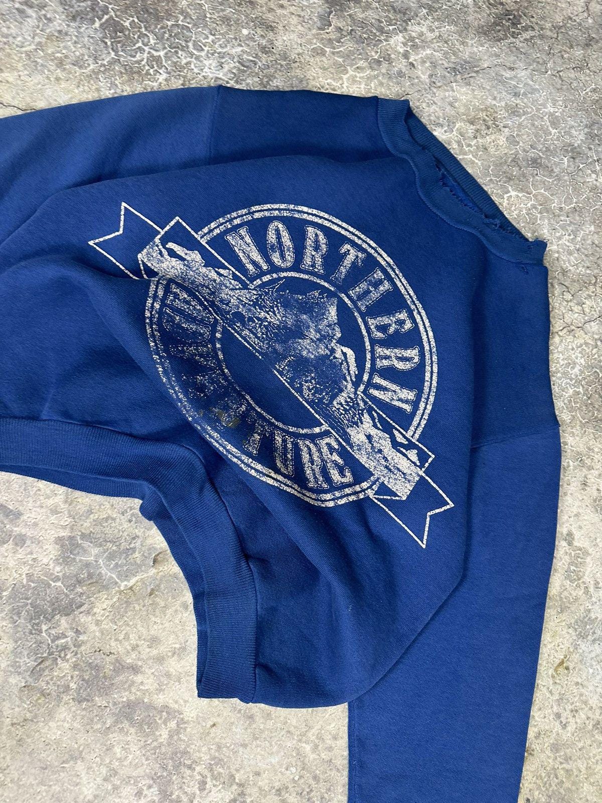 Vintage Thrashed Northern Blue Crewneck
