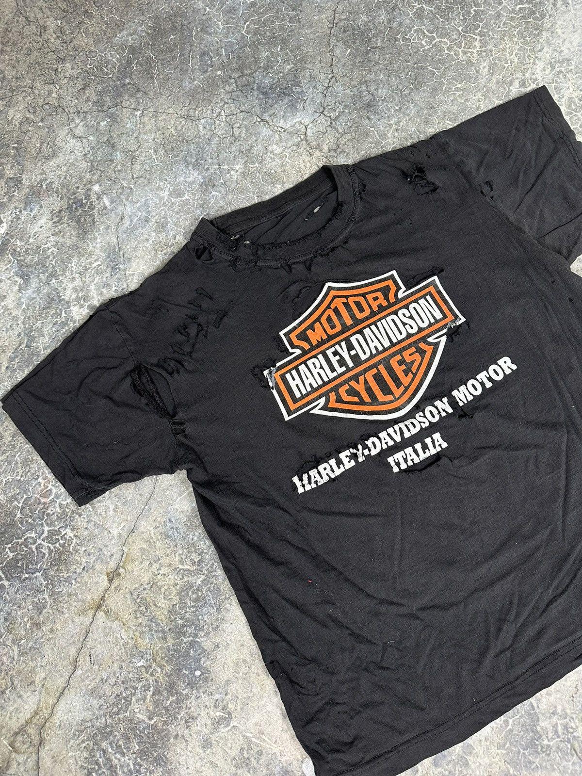 Vintage Thrashed Harley Davidson Italia