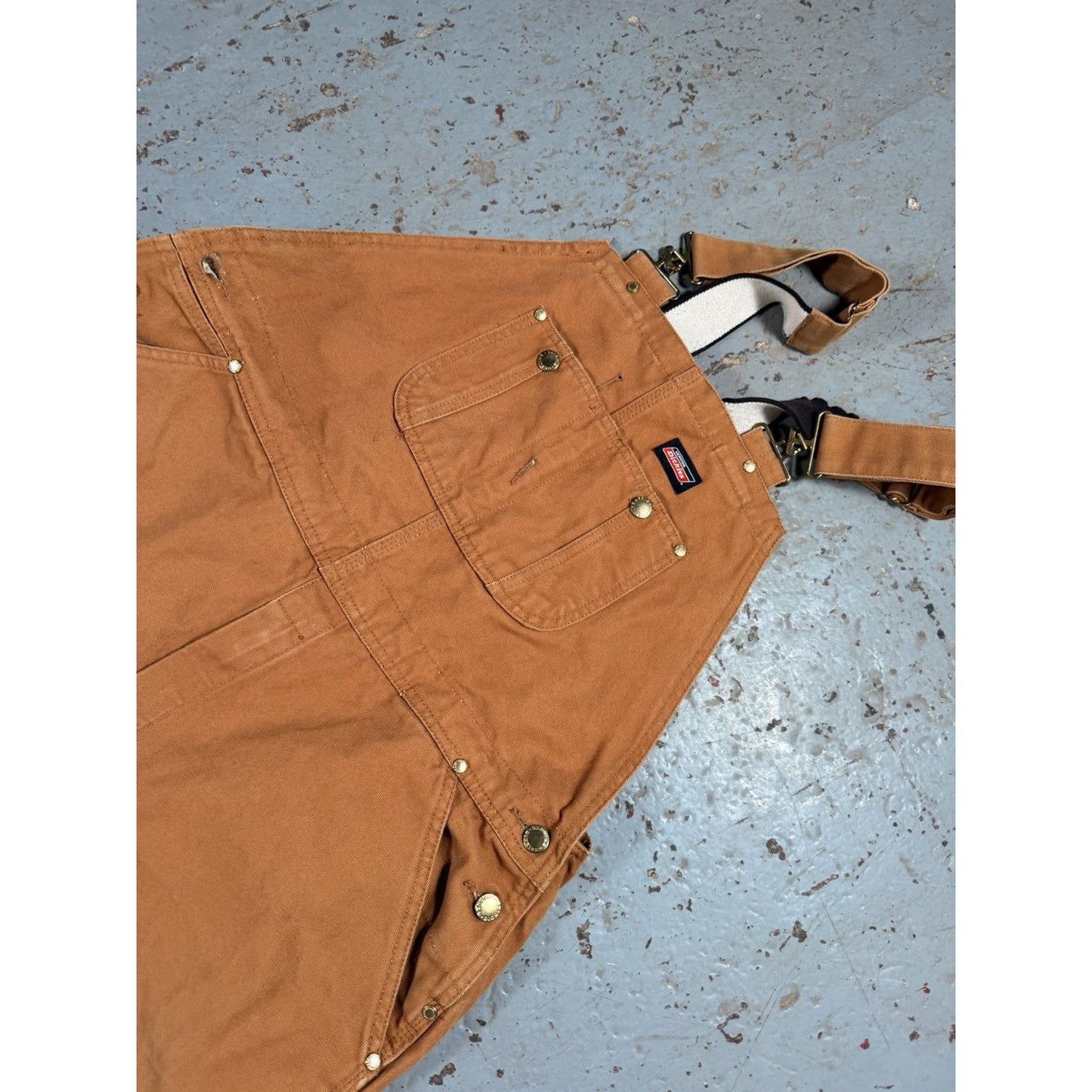 Vintage Faded Dickies Beige Overalls