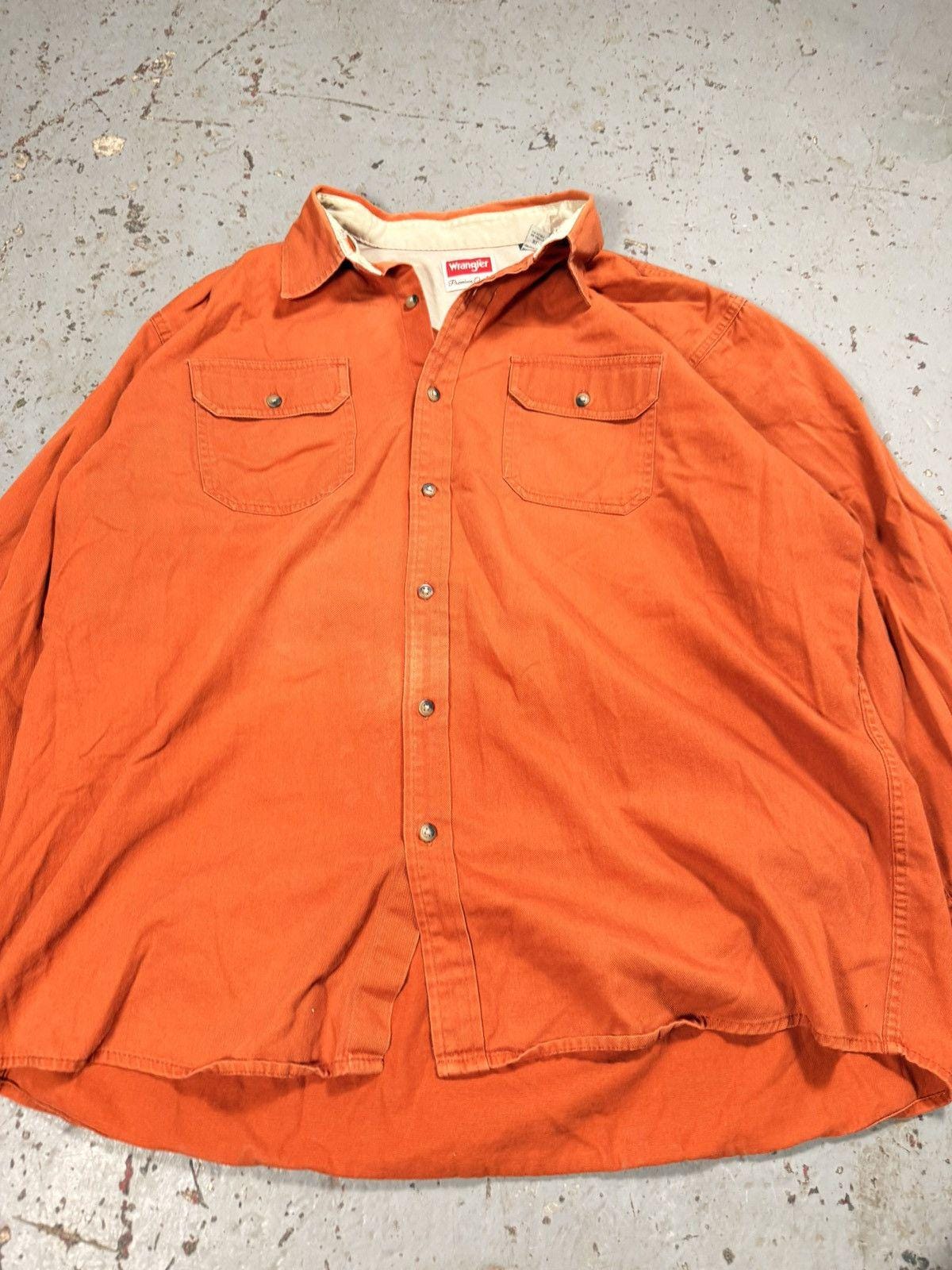 Vintage Burnt Orange Western Wrangler Button up Cowboy Tee