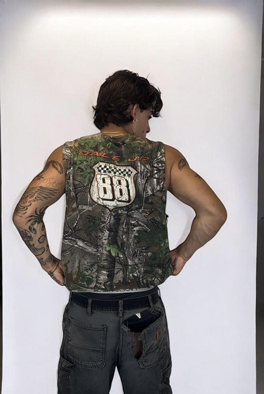 Thrashed Dale Jr NASCAR Realtree cutoff