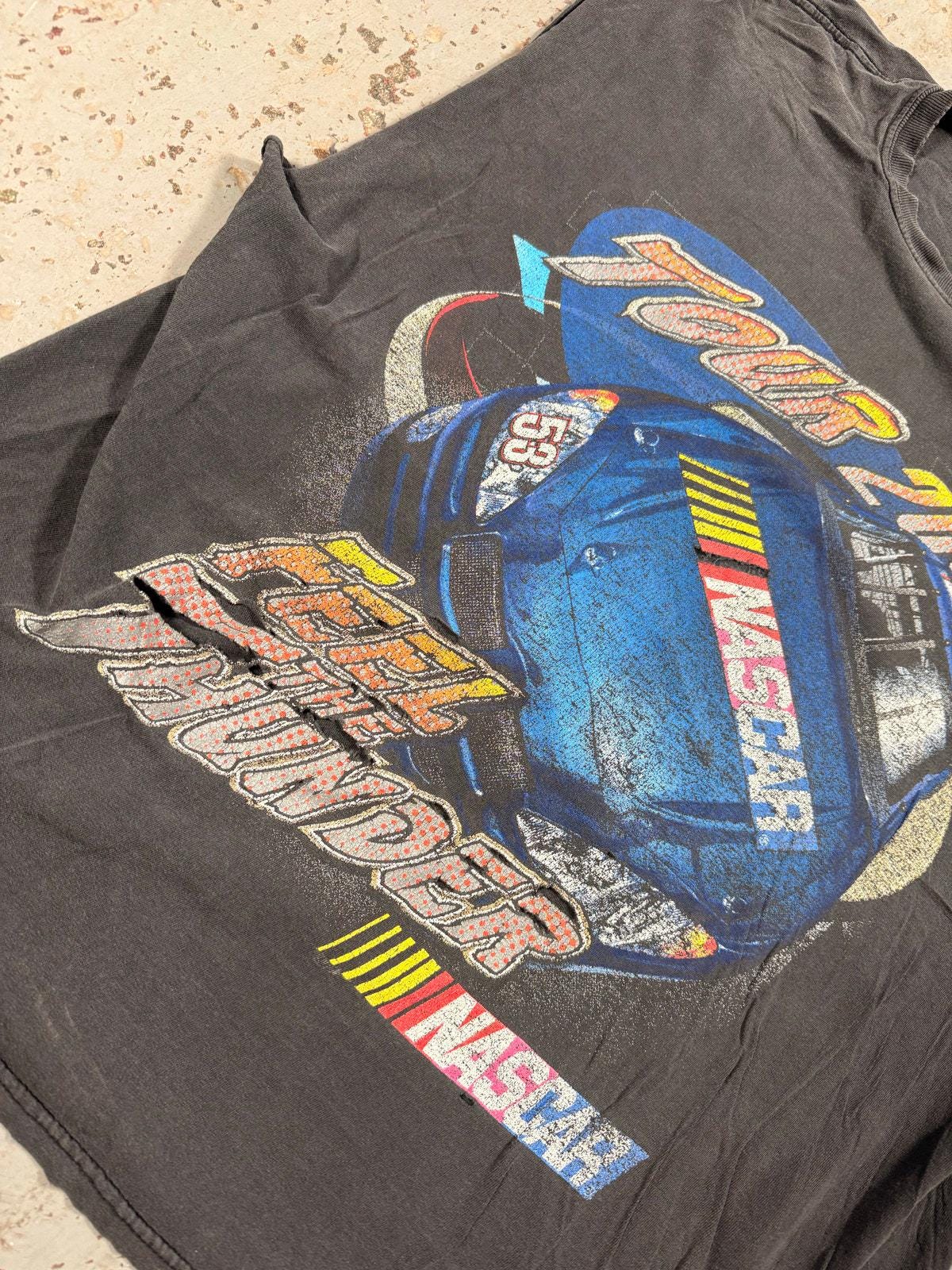 Vintage NASCAR Thrashed Cutoff